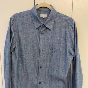 A.P.C. Men’s M Casual Button-up Shirt (Denim blue)